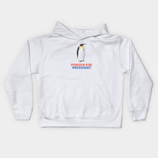 Penguin for President Kids Hoodie